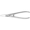 Scissors for thin sheets straight nickel-plated 180mm